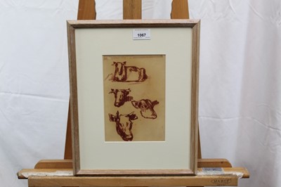 Lot 1067 - Harry Becker chalk - cows