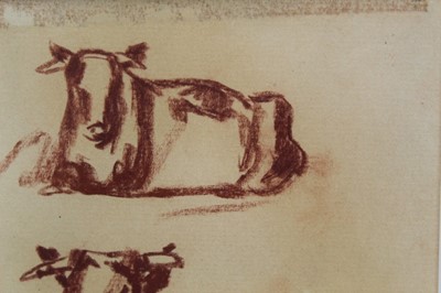 Lot 1067 - Harry Becker chalk - cows