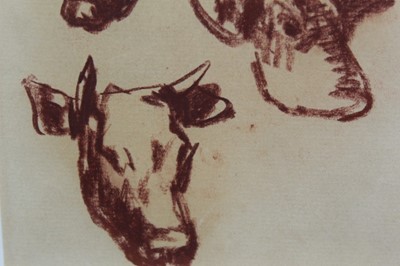 Lot 1067 - Harry Becker chalk - cows