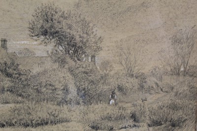 Lot 1070 - George Thomas Rope pencil, landscape