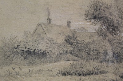 Lot 1070 - George Thomas Rope pencil, landscape
