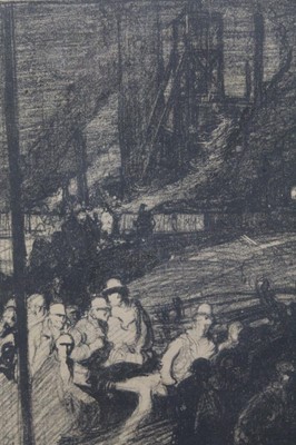 Lot 1326 - Frank Brangwyn lithograph- pit scene