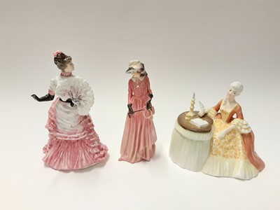 Lot 82 - Three Royal Doulton figures - Maureen HN1770, Meditation HN2330 and L'ambitieuse HN3359