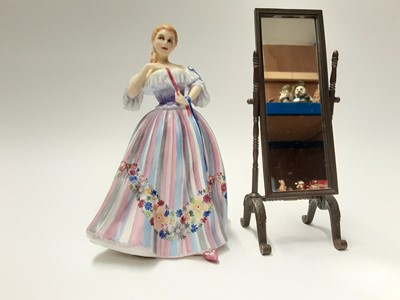 Lot 136 - Royal Doulton limited edition Gentle Arts figure - Adornment HN3015 on plinth base, modelled by Pauline Parsons, number 429 of 750, boxed with certificate