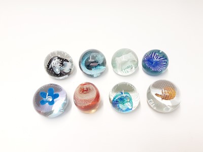 Lot 170 - Eight various Caithness Art Glass Paperweights (8)