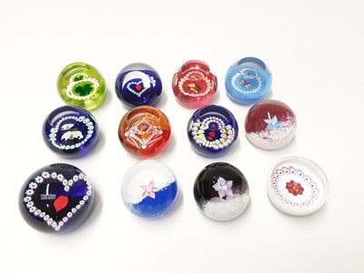 Lot 171 - Twelve various miniature Caithness Art Glass Paperweights (12)