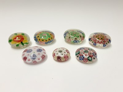 Lot 174 - Seven various 1930's Chinese Art Glass Paperweights (7)