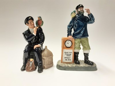 Lot 141 - Two Royal Doulton figures - All Aboard HN2940 and Shore Leave HN2254