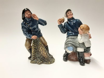 Lot 142 - Two Royal Doulton figures - Song Of The Sea HN2729 and Sea Harvest HN2257