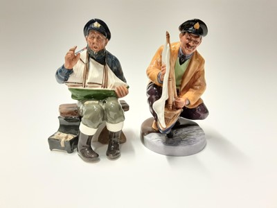 Lot 143 - Two Royal Doulton figures - Sailor's Holiday HN2442 and Tall Story HN2248