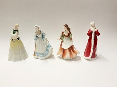 Lot 144 - Four Royal Doulton figures - Springtime HN3033, Summertime HN3137, Autumntime HN3231 and Wintertime HN3060