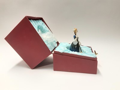 Lot 147 - Twelve Royal Doulton limited edition figures modelled by Peggy Davies - Harp HN2482, number 332, Dulcimer HN2798, number 685, Viola D'amore HN2797, number 589, Chitarrone HN2700, number 463, Hurdy-...