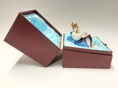 Lot 147 - Twelve Royal Doulton limited edition figures modelled by Peggy Davies - Harp HN2482, number 332, Dulcimer HN2798, number 685, Viola D'amore HN2797, number 589, Chitarrone HN2700, number 463, Hurdy-...