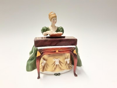 Lot 147 - Twelve Royal Doulton limited edition figures modelled by Peggy Davies - Harp HN2482, number 332, Dulcimer HN2798, number 685, Viola D'amore HN2797, number 589, Chitarrone HN2700, number 463, Hurdy-...