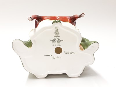 Lot 147 - Twelve Royal Doulton limited edition figures modelled by Peggy Davies - Harp HN2482, number 332, Dulcimer HN2798, number 685, Viola D'amore HN2797, number 589, Chitarrone HN2700, number 463, Hurdy-...