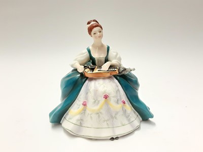 Lot 147 - Twelve Royal Doulton limited edition figures modelled by Peggy Davies - Harp HN2482, number 332, Dulcimer HN2798, number 685, Viola D'amore HN2797, number 589, Chitarrone HN2700, number 463, Hurdy-...