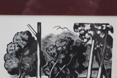 Lot 1061 - *John Nash woodcut print - 1931
