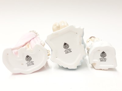 Lot 201 - Six Royal Worcester Katie's Day figures - Playtime, Storytime, Schooltime, Teatime, Bathtime and Bedtime