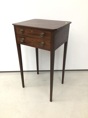 Lot 19 - Regency mahogany work table
