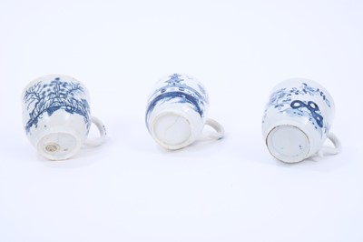 Lot 267 - Three Lowestoft coffee cups