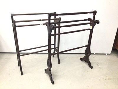 Lot 101 - Two Edwardian towel rails