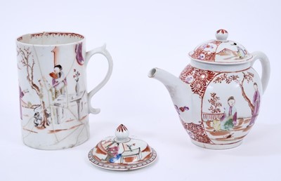 Lot 55 - Lowestoft Mandarin style wares