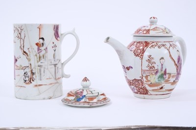 Lot 55 - Lowestoft Mandarin style wares