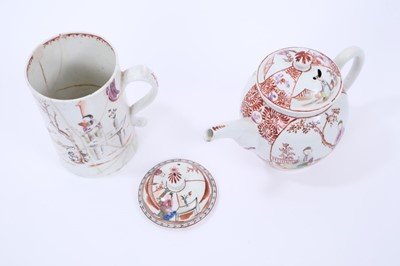 Lot 55 - Lowestoft Mandarin style wares