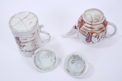Lot 55 - Lowestoft Mandarin style wares