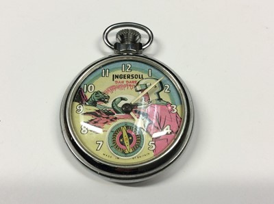 Lot 570 - 1950s Ingersoll Eagle Comics Dan Dare pocket watch