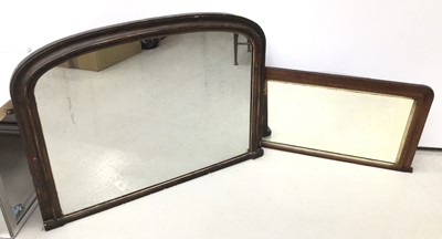 Lot 84 - Two Victorian over mantle mirrors