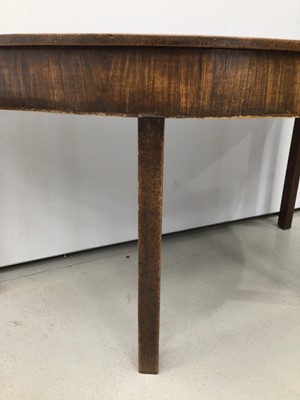 Lot 101 - Georgian mahogany D-end table