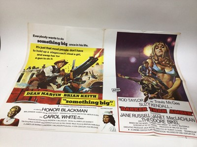 Lot 823 - Film Posters Original British Quad size, Revenge of The Pink Panther printed by Berry Ltd and double bill Something Big with Darker Than Amber printed by Lonsdale & Bartholomew