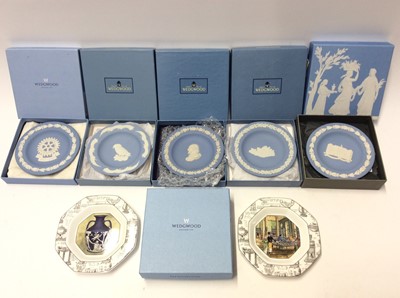 Lot 222 - Large selection of Wedgwood Jasperware, mainly plates and dishes
