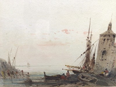 Lot 29 - F. Frantz watercolour study in glazed frame, together with another (2)
