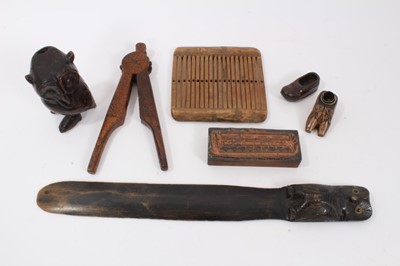Lot 708 - Collection of antique treen