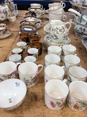 Lot 75 - Group of assorted decorative teaware including Ridgway, Crown Staffordshire and others (qty)