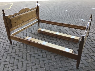 Lot 12 - Pine king size bed frame