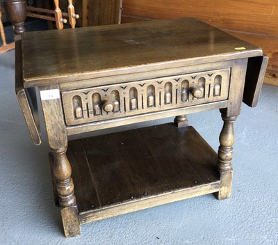 Lot 10 - Old charm oak drop leaf coffee table