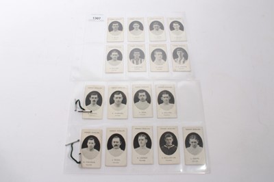 Lot 1307 - Cigarette cards - Taddy 1907/8. Prominent Footballers - Fulham, 17 different cards.