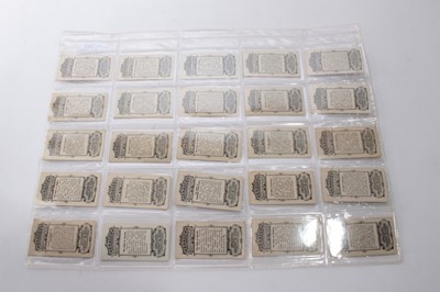 Lot 1314 - Cigarette cards - Taddy 1913. Heraldry Series. Complete set of 25.