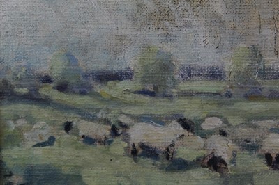 Lot 1161 - Manner of Harry Becker, oil sheep