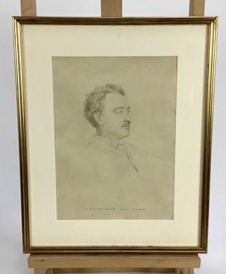 Lot 114 - Violet Manners, Duchess of Rutland (1856-1937) four portrait lithographs - Rt Hon Cecil Rhodes, Lady Randolph Spencer Churchill