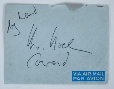 Lot 1582 - Two page informal letter from Marlene Dietrich to Noel Coward 'Dearest, I am coming to London May 12 - would love to see the play or plays, whatever is on....thank ya for seeing the guy, you can ma...