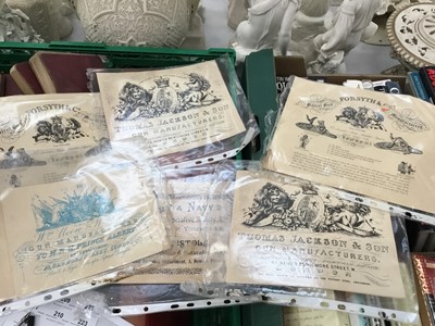 Lot 189 - 12 reproduction Victorian gunmakers labels