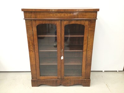 Lot 123 - Victorian walnut pier cabinet