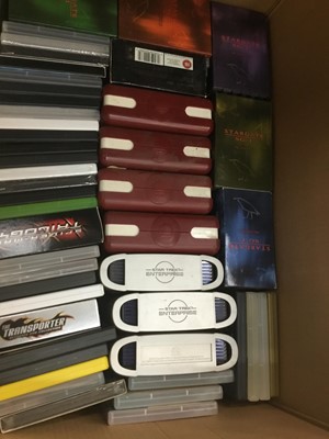 Lot 226 - Lot CDs including Star Trek boxed sets , Stargate etc ( 4 boxes)