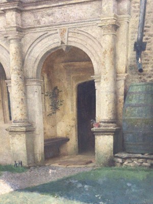 Lot 79 - Thomas Bowman Garview (1859-1942), oil on canvas, Manor House, Hambleton, Rutland