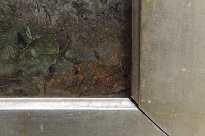 Lot 1013 - Edward Smythe - three oil sketches of hounds
