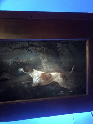 Lot 1013 - Edward Smythe - three oil sketches of hounds